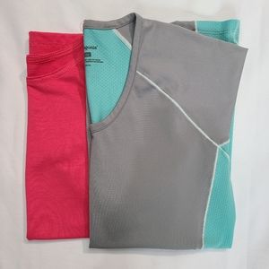 Bundle of 2 Patagonia Athletic Shirt Tops - XS & Girls Large
